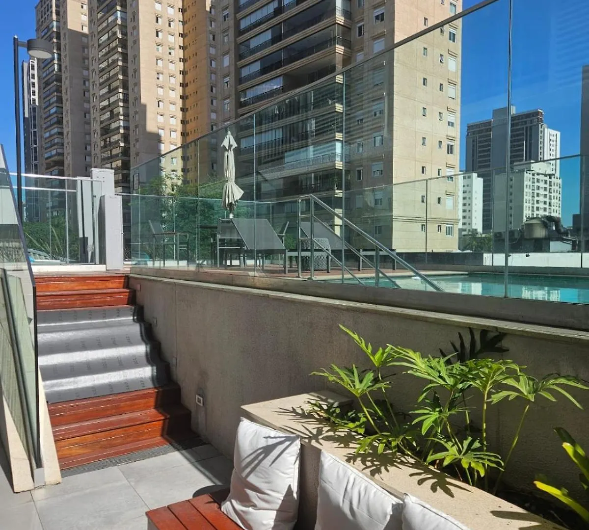 公寓 Studio Novo Just Brooklin 600Mts Metro 圣保罗 巴西