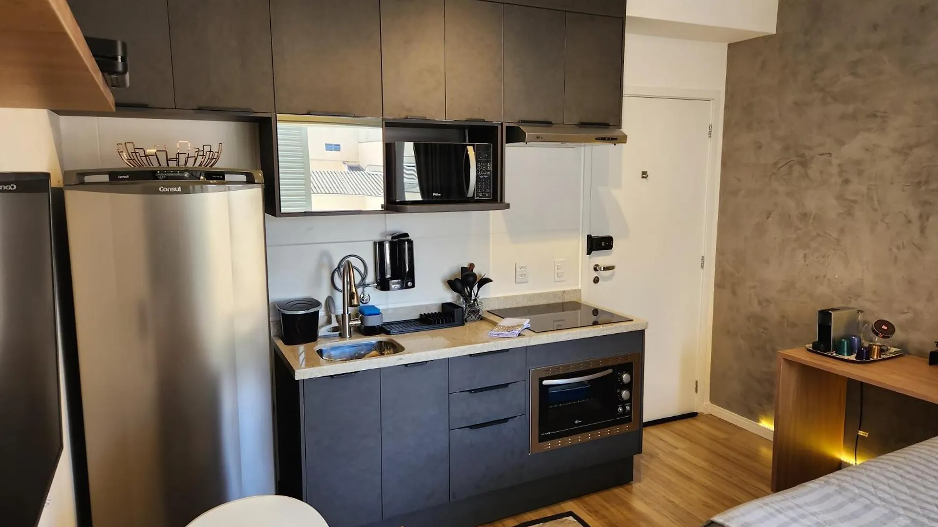 Studio Novo Just Brooklin 600Mts Metro 圣保罗 公寓